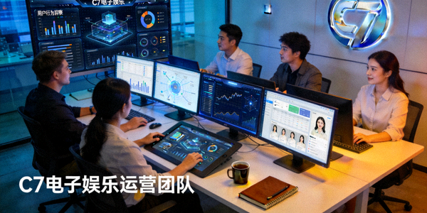 C7电子娱乐运营团队进行大数据分析与用户行为洞察的工作场景