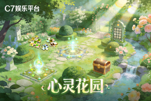 C7娱乐平台全新休闲解谜游戏《心灵花园》游戏画面 - 宁静优美的花园与解谜元素